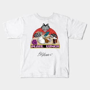 B kliban cat - plate lunch Kids T-Shirt